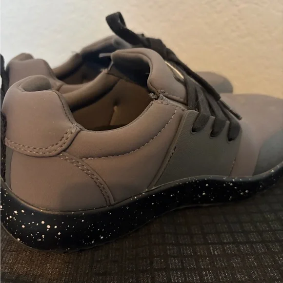 Snibbs Deep Purple and Gray Women's Sneakers - Picture 3 of 5